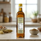 Organic mustard oil in a 1 liter bottle