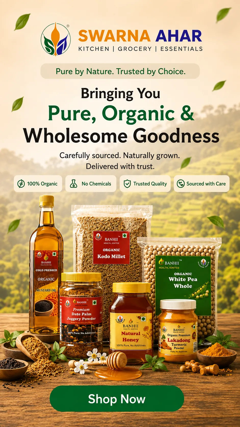 Swarna Ahar - Pure, Organic & Wholesome Goodness