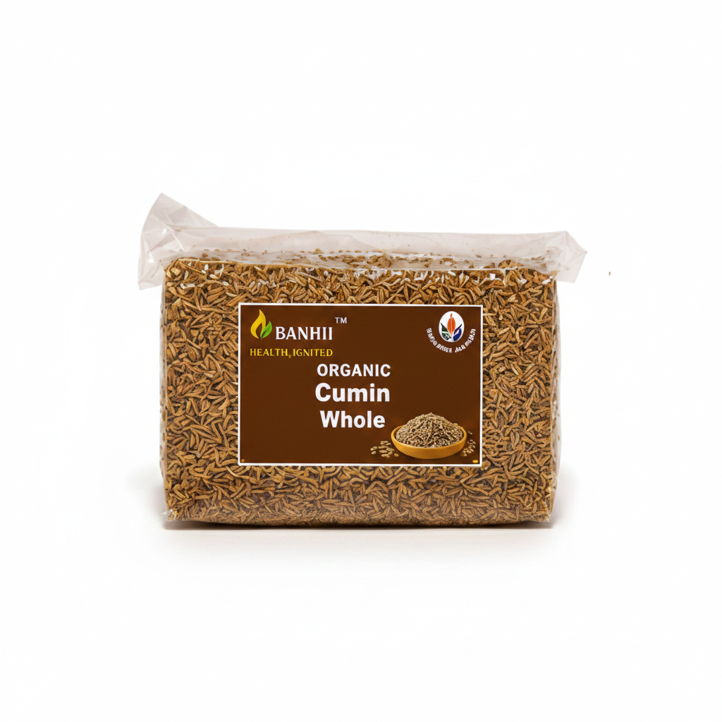 Organic whole cumin seeds