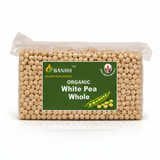Banhii: Organic White Pea Whole 500g