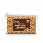 Organic whole kabuli chana chickpeas in 500g bag